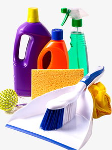 清洁用品集合高清图片素材免费下载 为装饰工程增添洁净之美